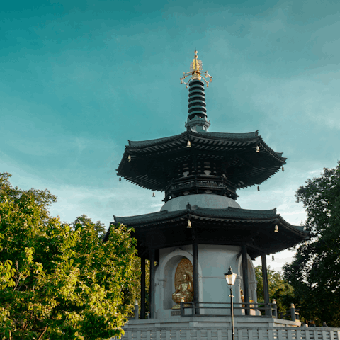 Begin your day with a stroll through Battersea Park