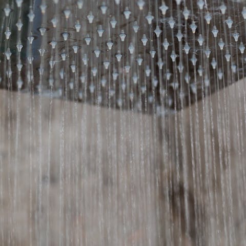 Wake up under the rainfall shower