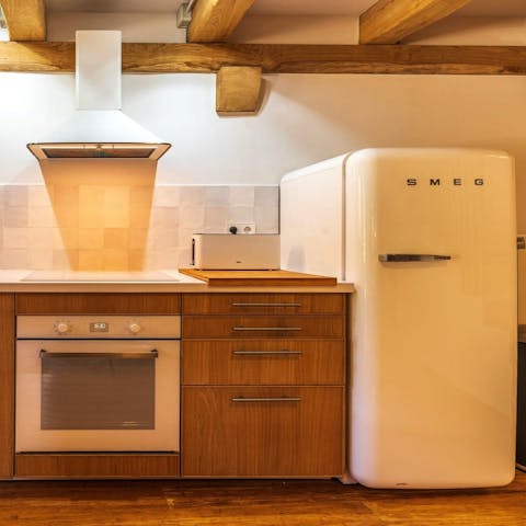 Head into the fully-equipped kitchen to cook up your family-favourite dinners