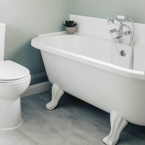 Sink into a warm bath