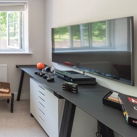 Enjoy a movie in the media room