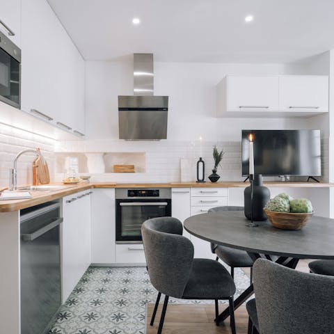 Cook some steak frites in the modern kitchen
