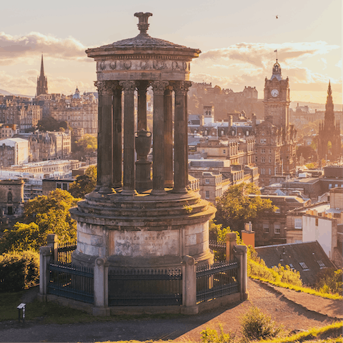 Take in the views over Edinburgh from Calton Hill