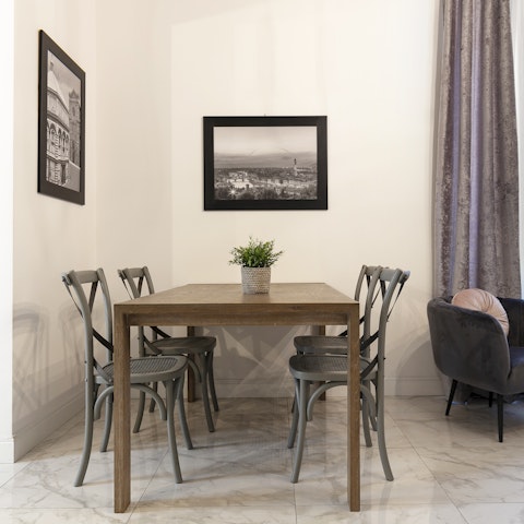 Enjoy home-cooked meals in the open-plan living space