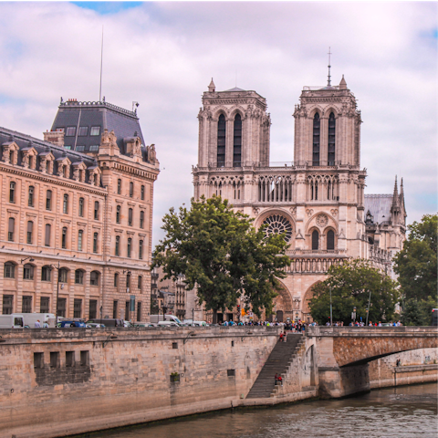 Stroll across the river to the Notre-Dame