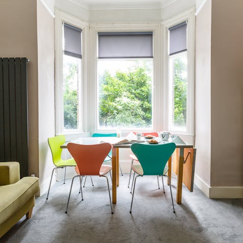 Enjoy breakfast in the bay window