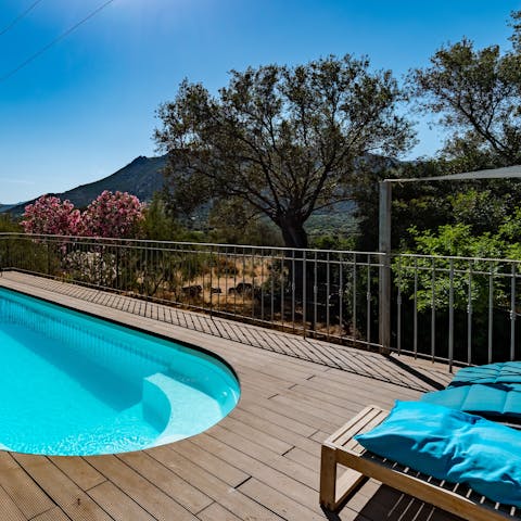 Find a wonderful sense of relaxation whilst lounging by the swimming pool