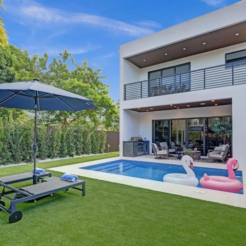 Soak up Florida's sunshine from the private pool