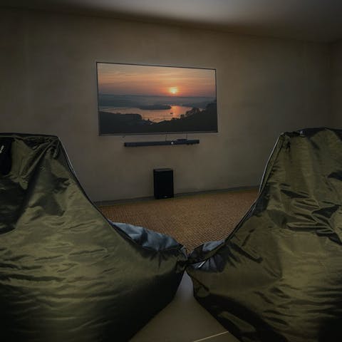 Hunker down in the snug for movie nights