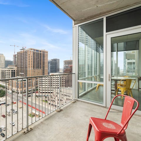 Sip a sundowner on your private balcony