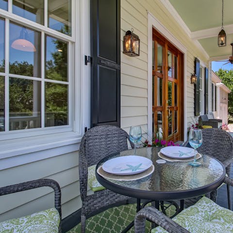 Whip up a barbecue and eat alfresco on balmy evenings