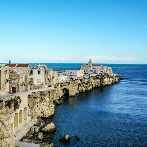 Step outside and explore the historic heart of Vieste