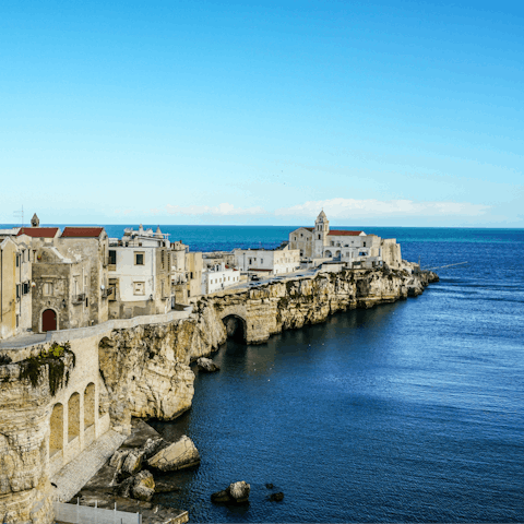 Step outside and explore the historic heart of Vieste