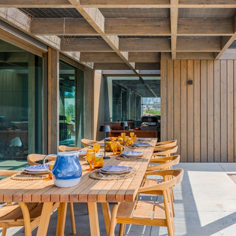 Savour evening drinks and alfresco dining on the terrace