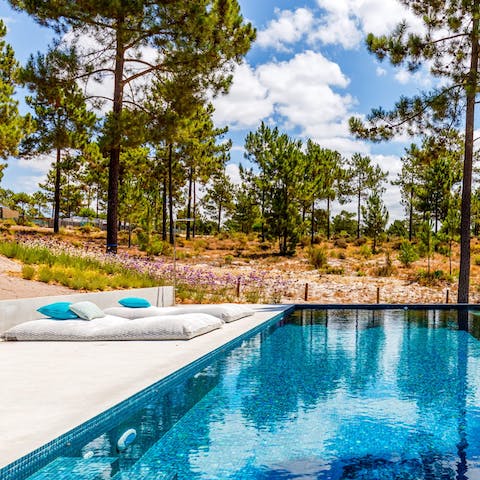 Find a wonderful sense of peace by the private pool