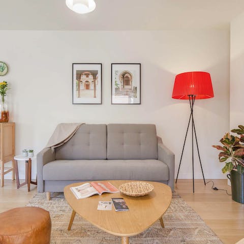 Chill out amidst the stylish interiors of the living area