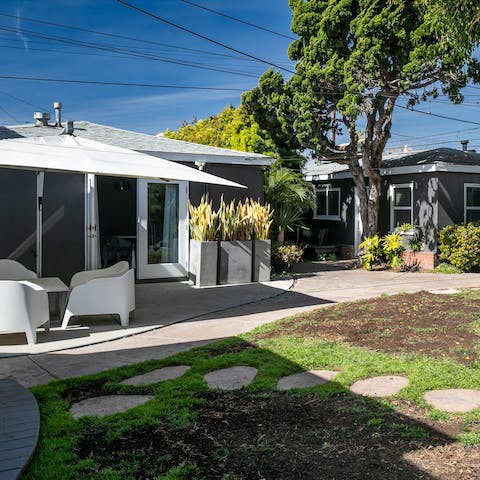 Enjoy outdoor living in the peaceful garden