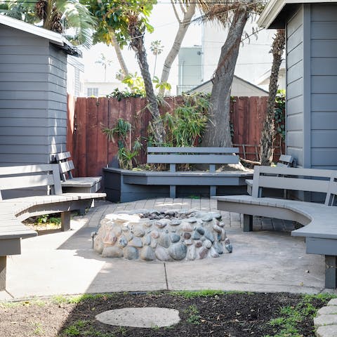 Spend evenings around the firepit