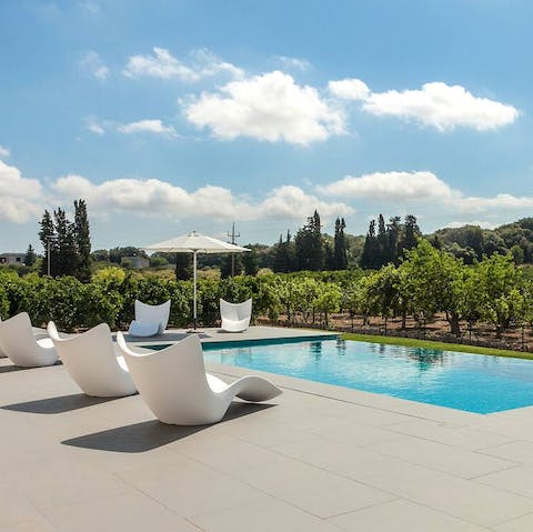 Spend days lounging by the infinity pool