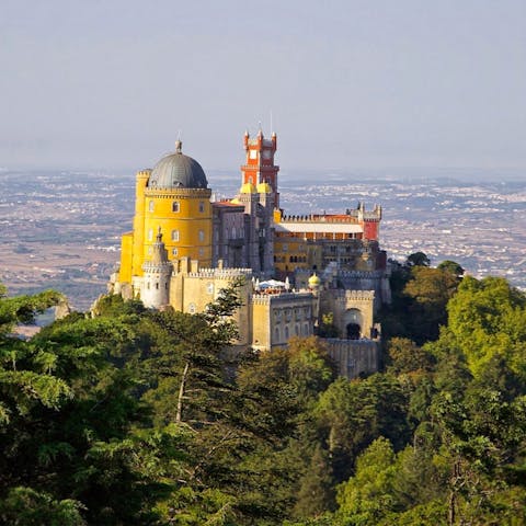 Visit Sintra, forty-five minutes on the train from Rossio Station (under a two-minute walk from this home)