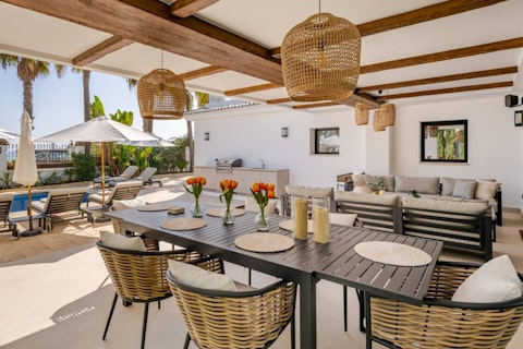 Tuck into a Spanish-inspired lunch in the sunshine