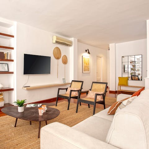 Feel a wonderful sense of welcome from the living room