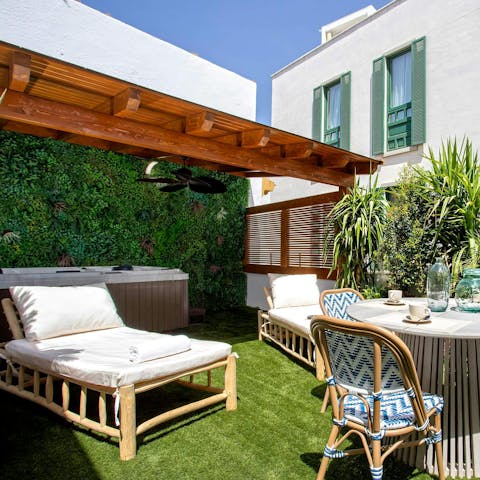 Soak up the Spanish sun on the terrace