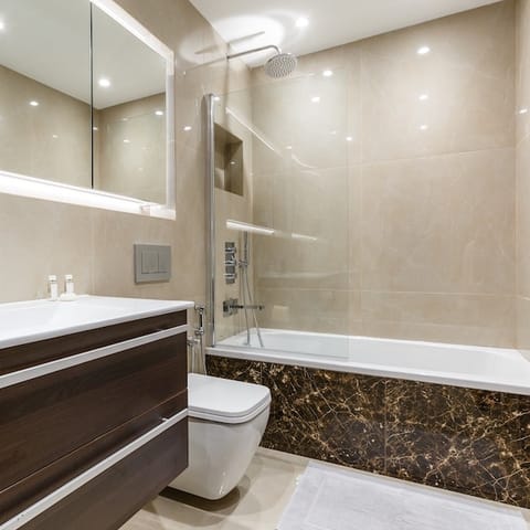 Pamper yourself in the luxurious bathrooms