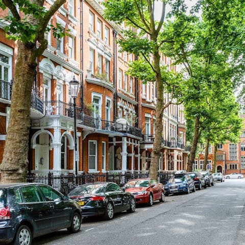 The gorgeous location in Earls Court