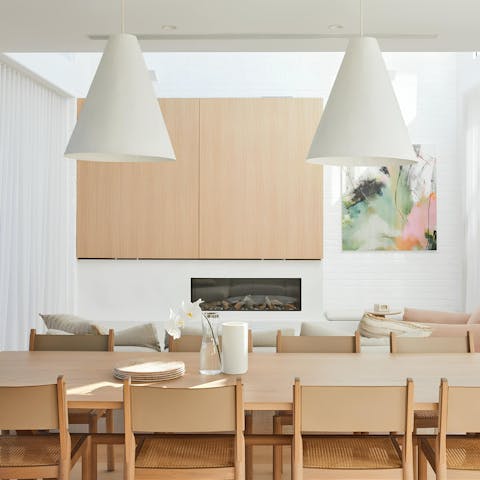 Wind down with meals at home or head to a local restaurant