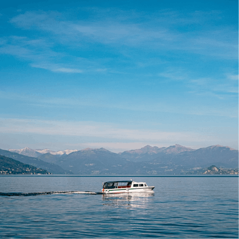 Explore Lake Como and its beautiful towns, like Domaso, 4 kilometres away