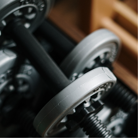 Work up a sweat in the building's guest gym and sauna