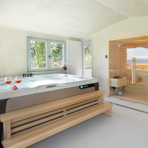 Feel total relaxation in the wellness area