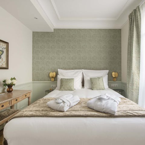 Snuggle up in the compact bedrooms after a busy day