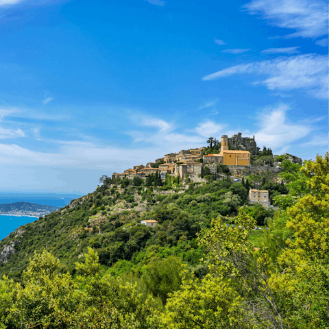 Discover the mountainside village of Eze, just fifteen minutes away
