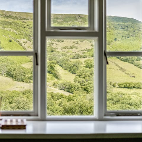 Marvel at the incredible valley views of the Brecon Beacons from almost every angle