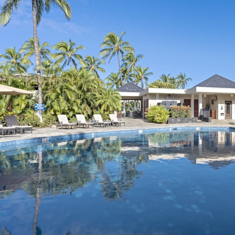 Relax by the shared pool before taking a dip