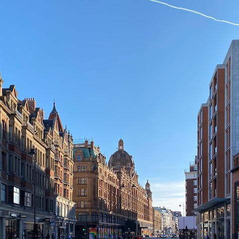 Take a stroll down to Harrods and treat yourself to some shopping