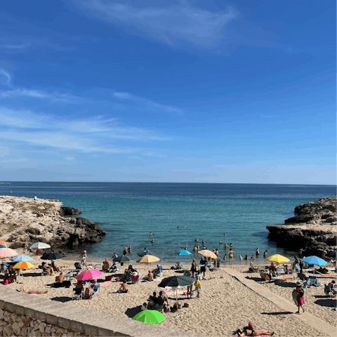Take a dip at Monopoli, located only twenty-one kilometres from the villa