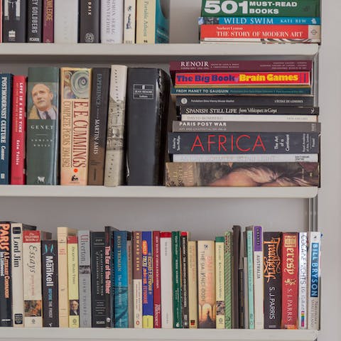 Choose something interesting to read from the library of books
