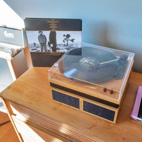 Spin some vinyl on the bluetooth record player