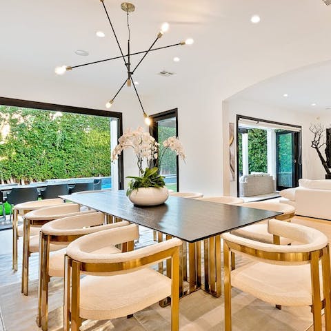 Gather for heartwarming evening drinks around the table