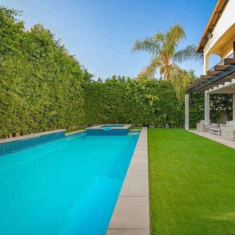 Enjoy a refreshing pause from your city adventures with a swim