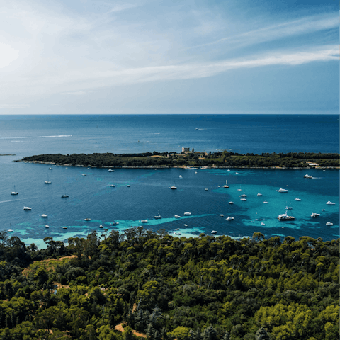 Stay a two-minute walk from the calm water of the Mediterranean