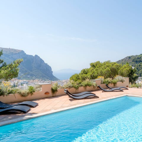 Admire the view as you cool off in the pool