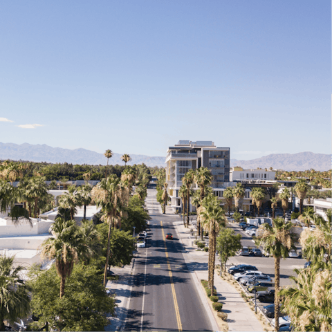 Stay 15-minutes away (by car) from downtown Palm Springs