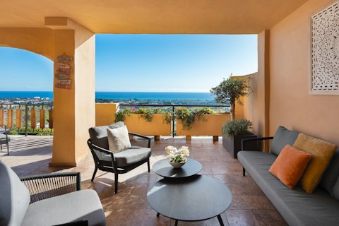 Gather for sundowners on the private sea-view terrace