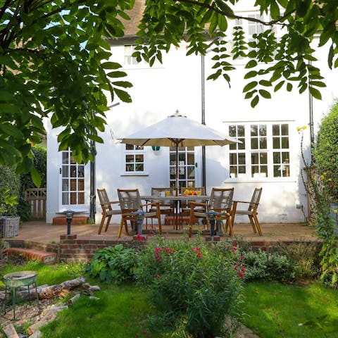 Spend sunny afternoons in the pretty garden – it's a great spot for Pimms