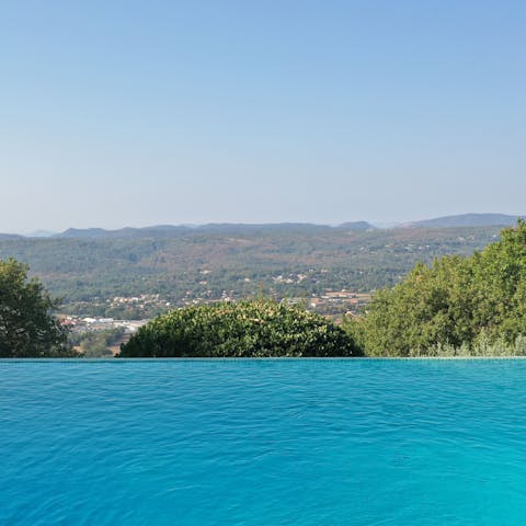Float in the private pool and take in stunning views of the landscape
