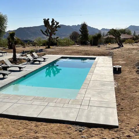 Spend a slow morning by the swimming pool